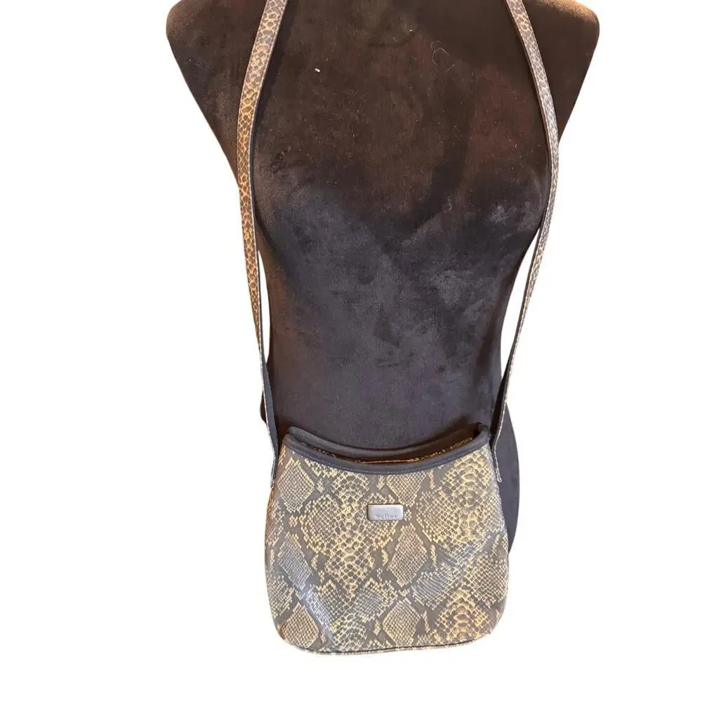 Koltov Small Snake Print Crossbody New with Tags